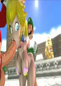 Mario, Luigui y Peach XXX