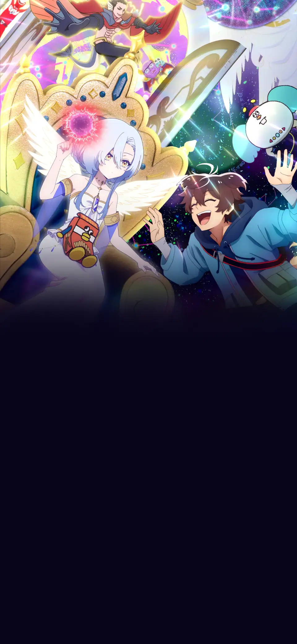 Megami "Isekai Tensei Nani ni Naritai Desu ka" Ore "Yuusha no Rokkotsu de"